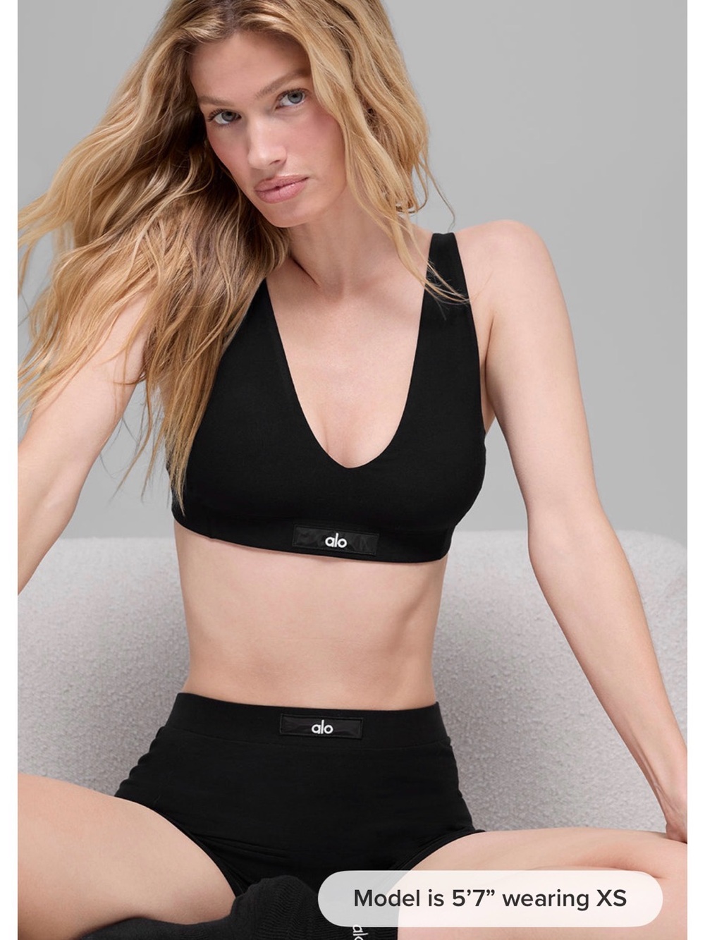 ALO sincere bra + shorts set